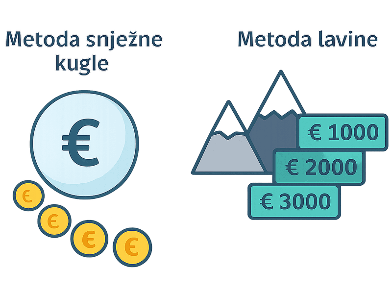 usporedba metode snježne kugle i lavine za otplatu dugova